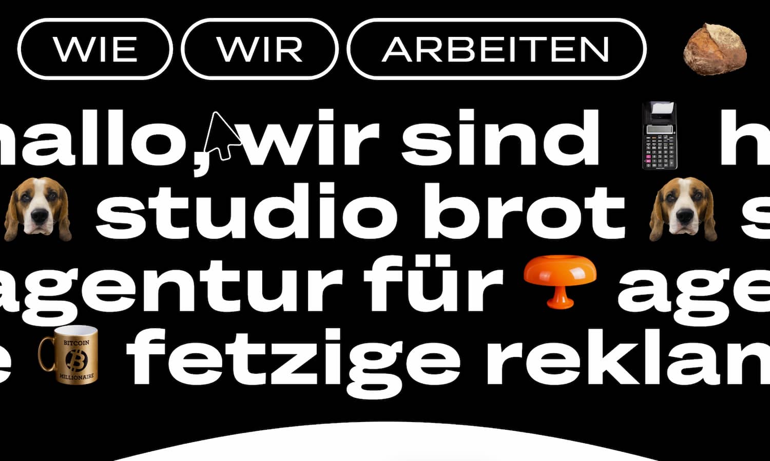 brutalist web design, studio brot