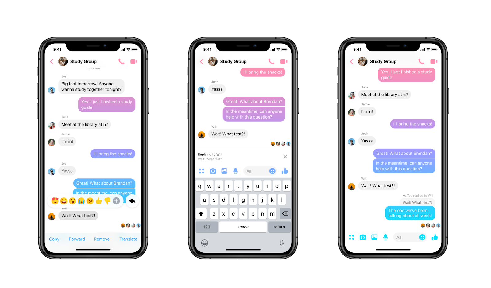 Asynchronous API example, Facebook messenger mobile appIMG name: messaging