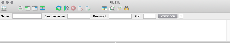 FTP-Server einrichten und die Zugriffdaten bei Filezilla eintragen