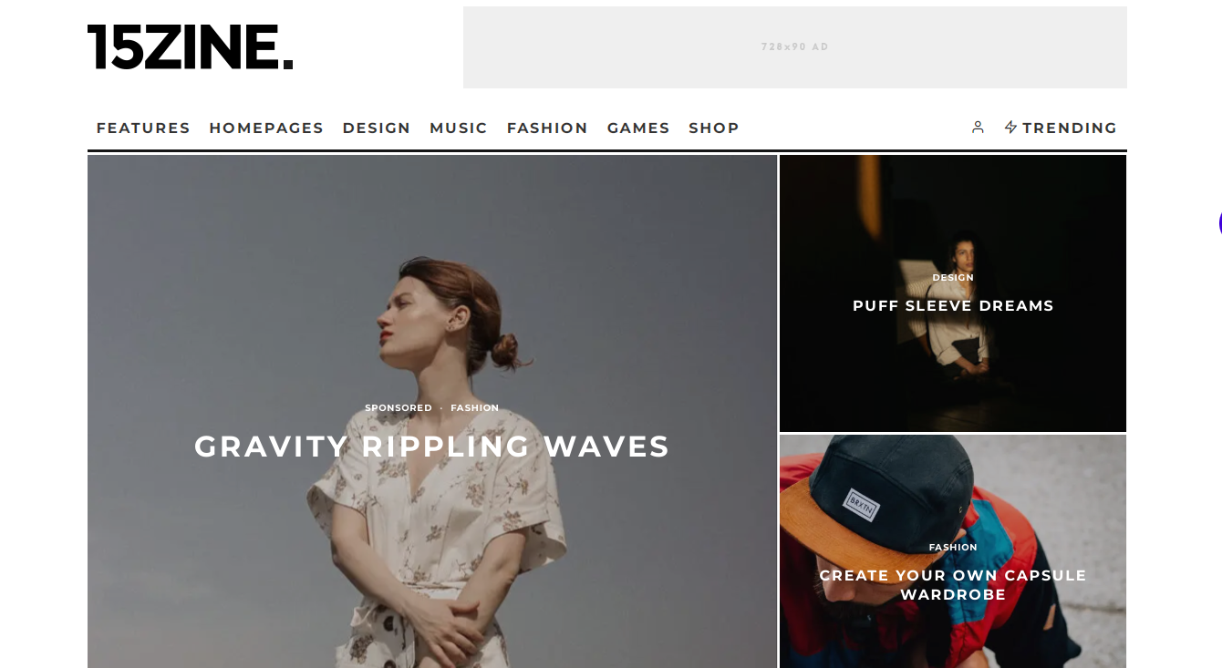 newspaper wordpress themes, 15Zine