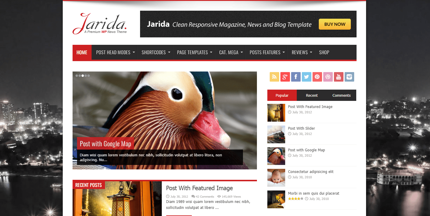 newspaper wordpress themes, Jarida