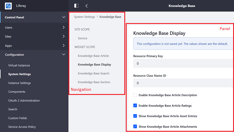 adobe experience manager alternatives, liferay dxp user interface