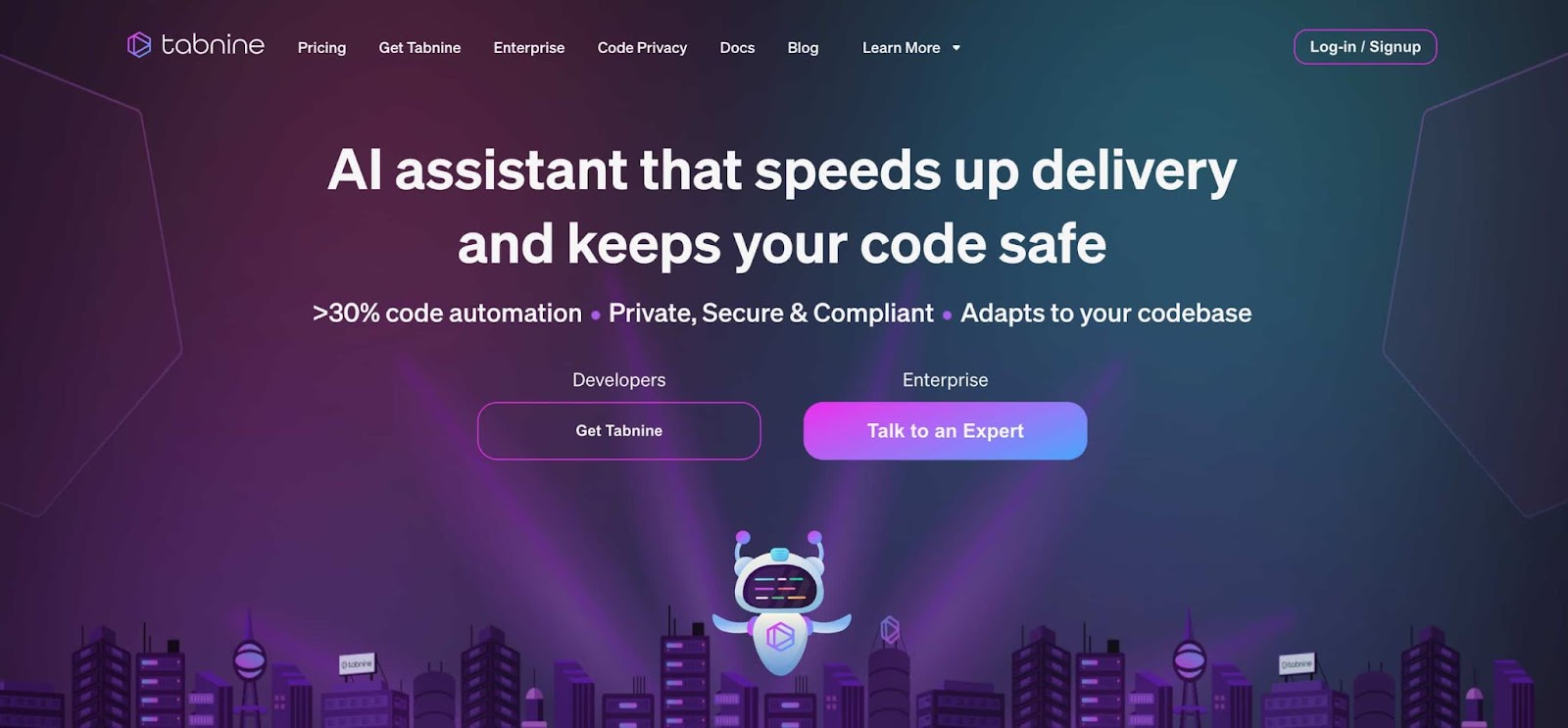 ai code: tabnine 