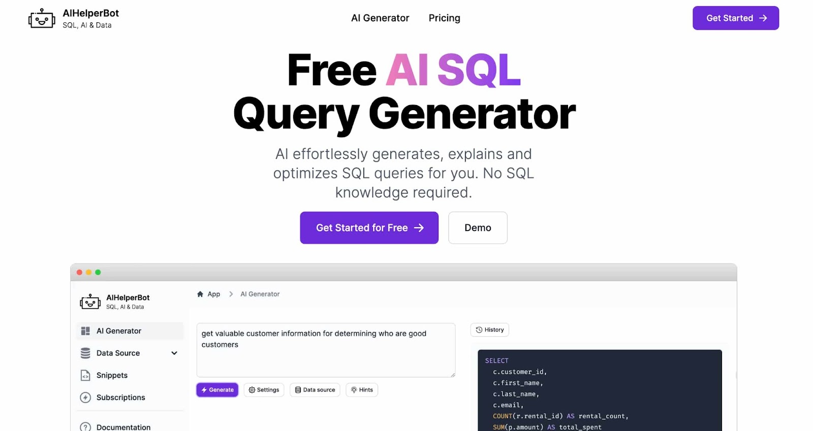 ai code: ai helper bot