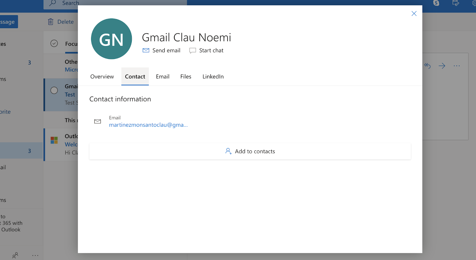 how to add contacts to Outlook