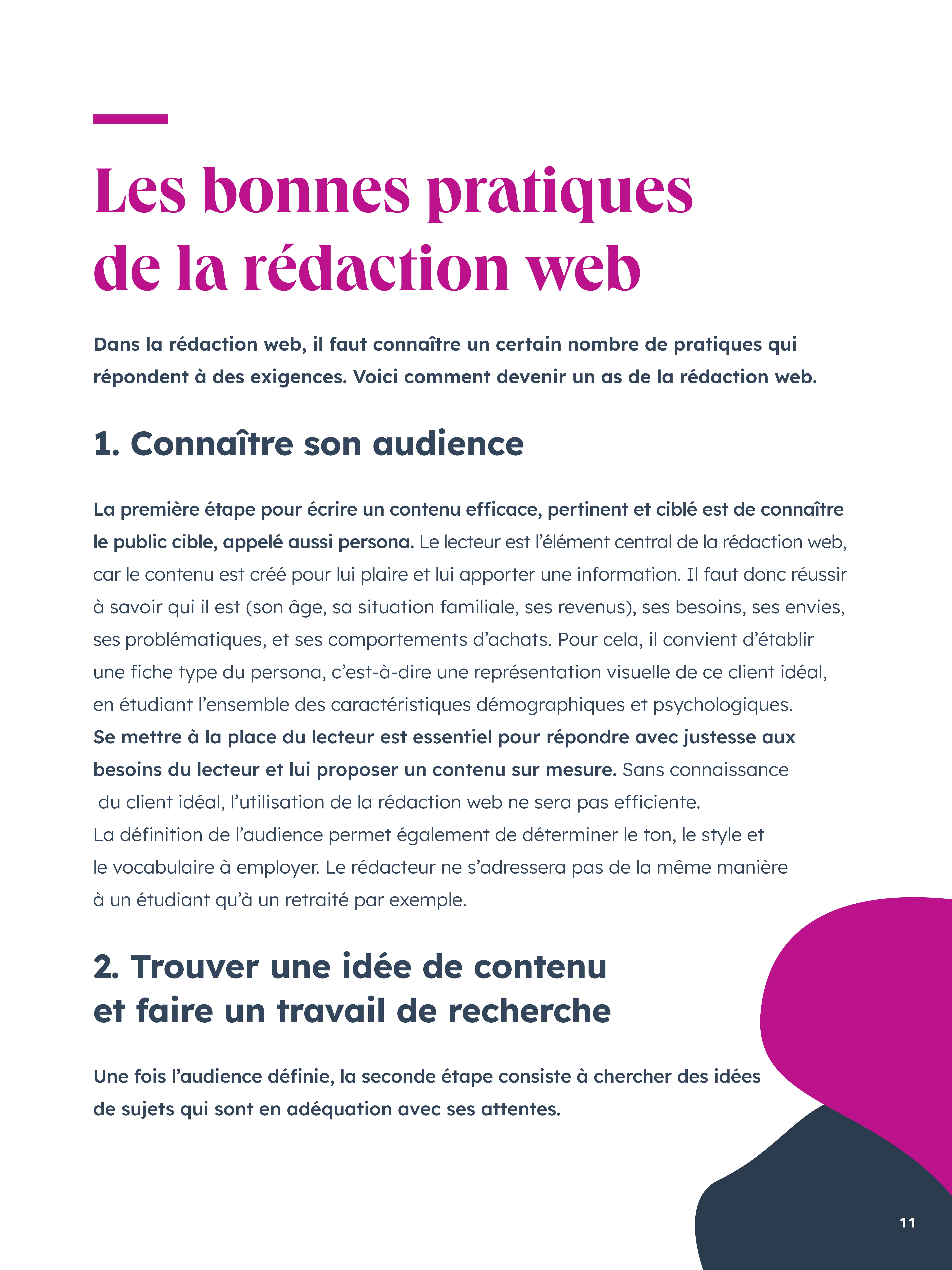 Les bonnes pratiques de la rédaction web