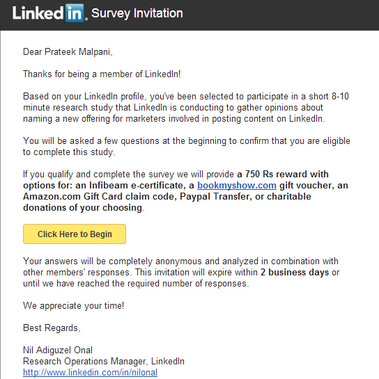 LinkedIn-Survey-Incentive