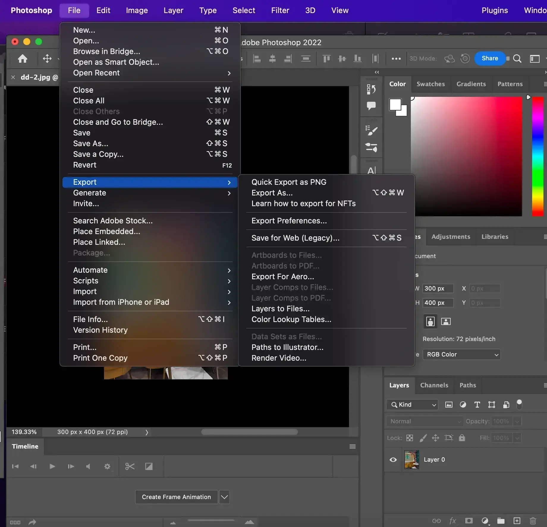 how to reduce image size in photoshop: save your resized image