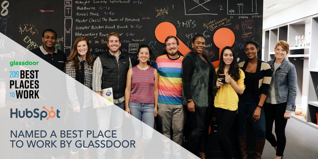 HubSpot Named a Best Place to Work in 2019 by Glassdoor