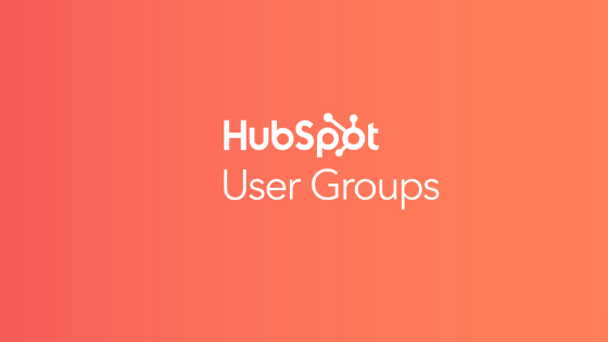 HubSpot Users Groups Red