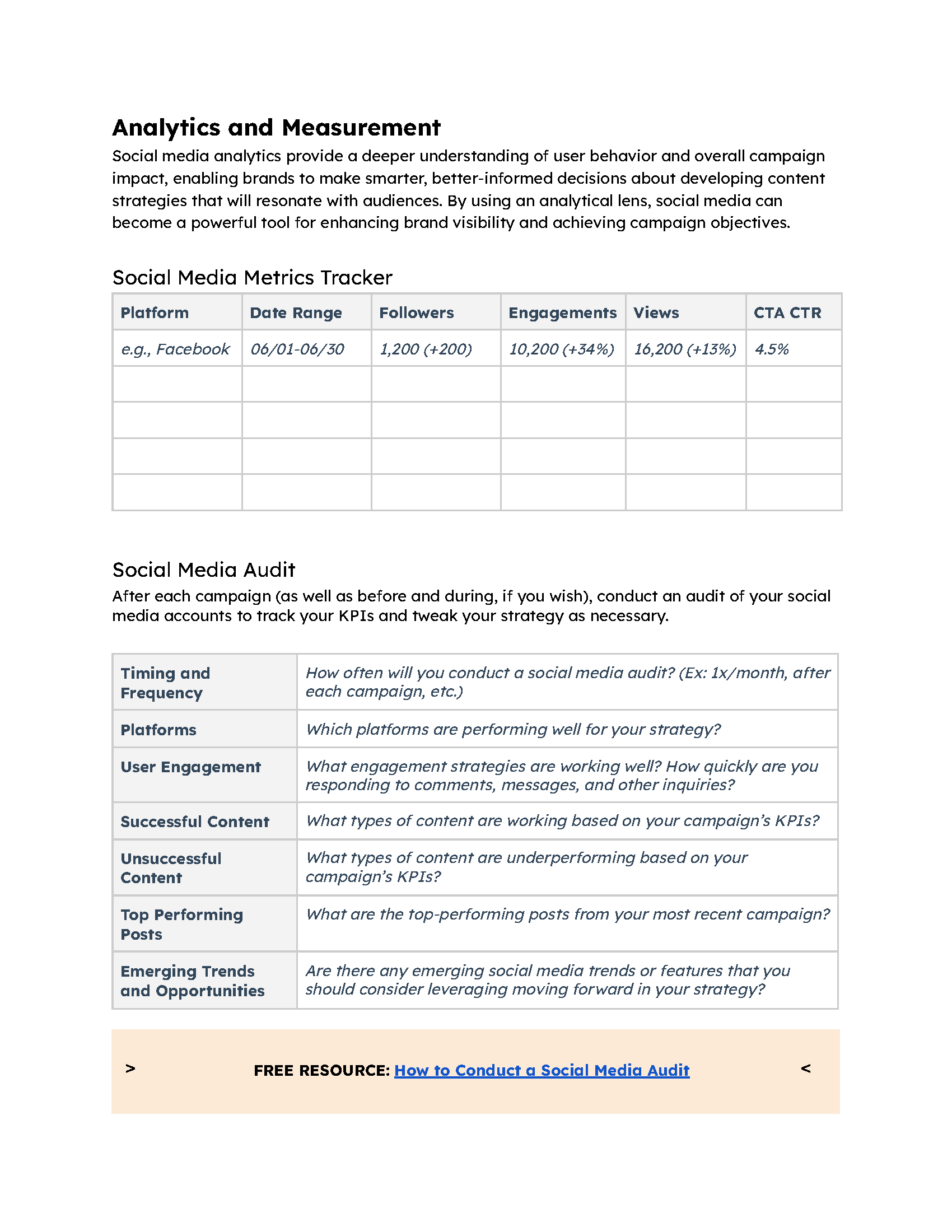 HubSpots Social Media Strategy Workbook - 11