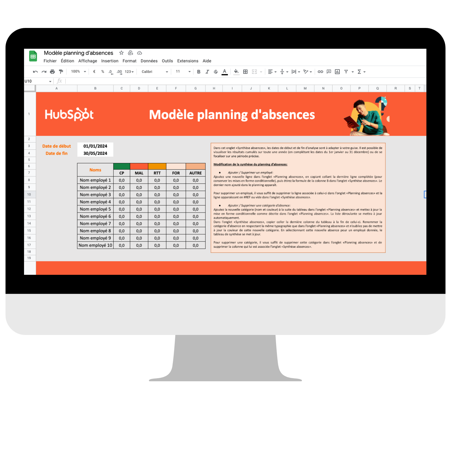 IPad-planning absences