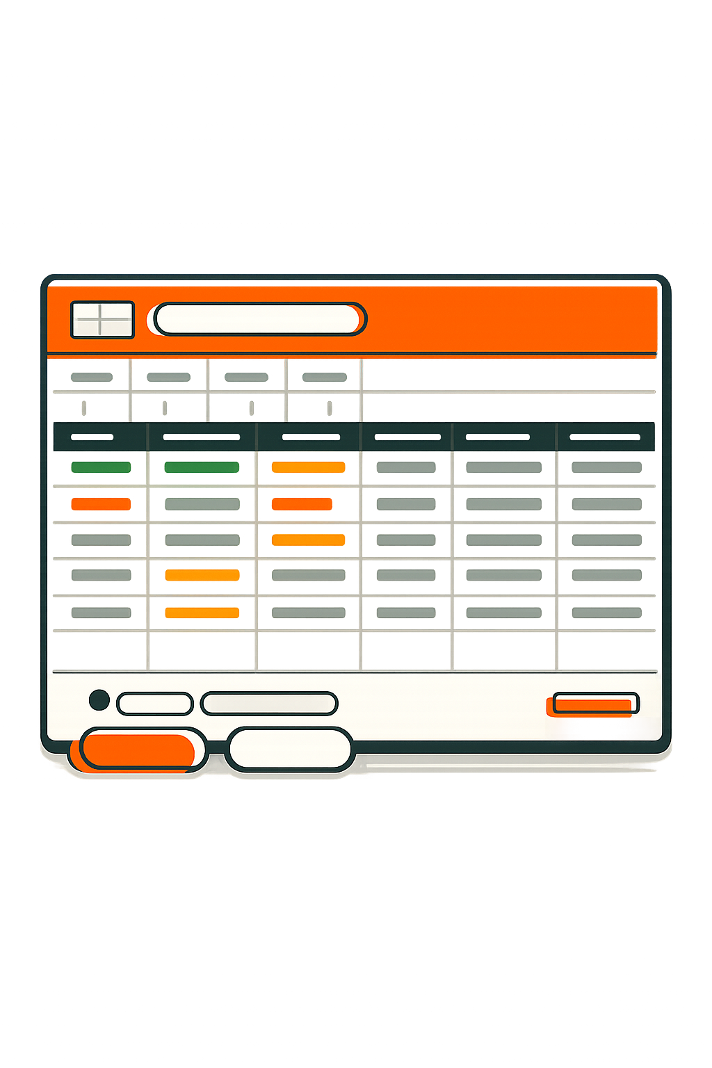 CRM Vorlage: Kundendatenbank
