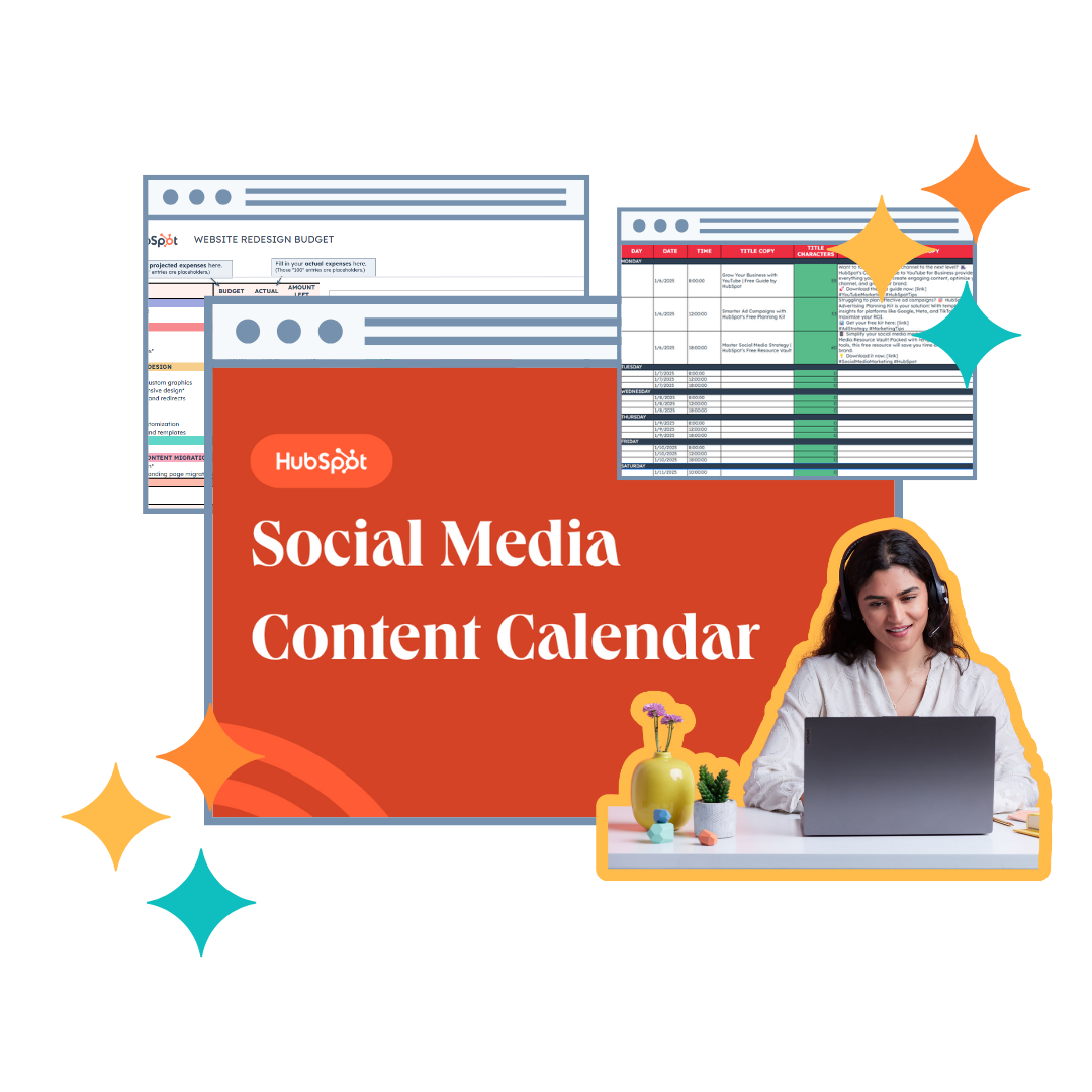 social media content calendar