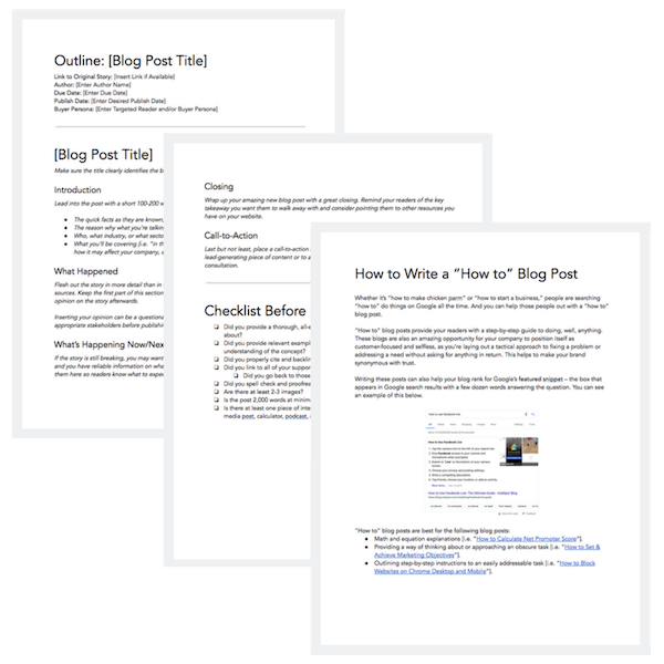 blog post templates