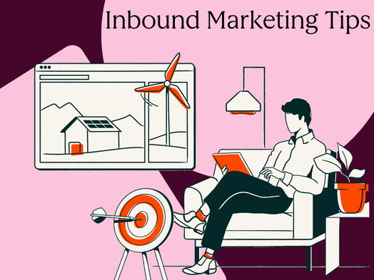 A potential customer watches a video that is an inbound marketing tactic. the bullseye with the arrow represents the marketing video reaching its target audience.