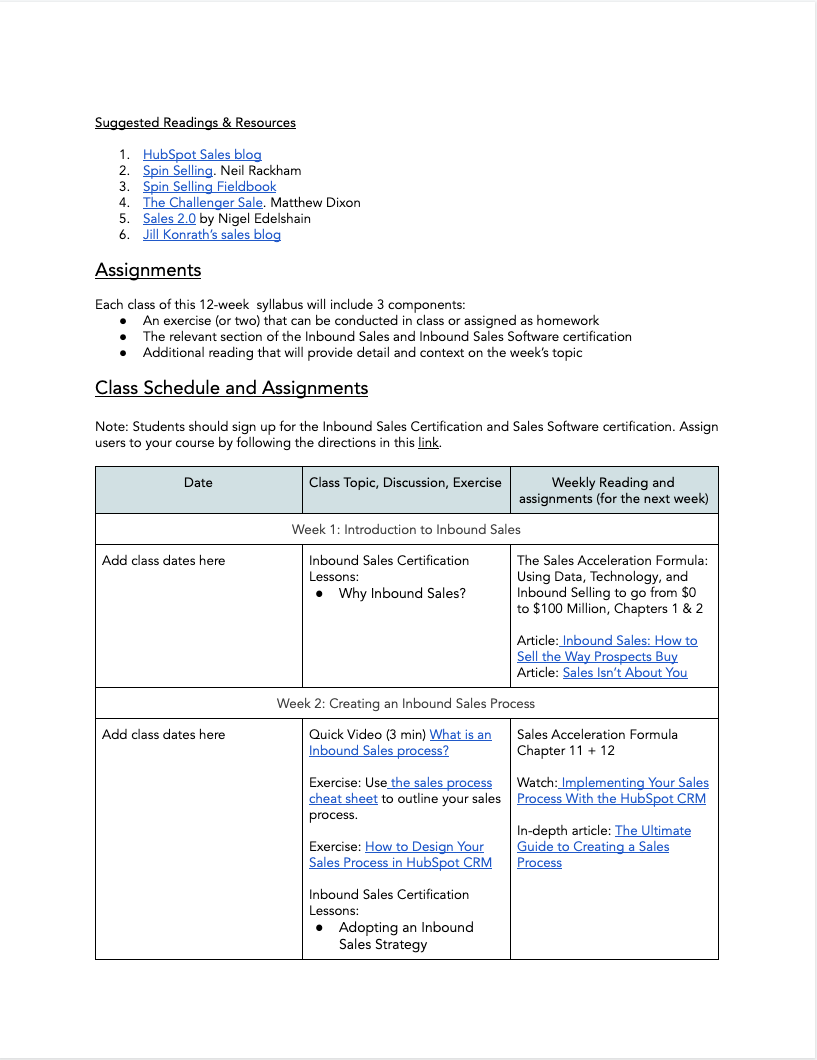 Inbound Sales Syllabus - 3