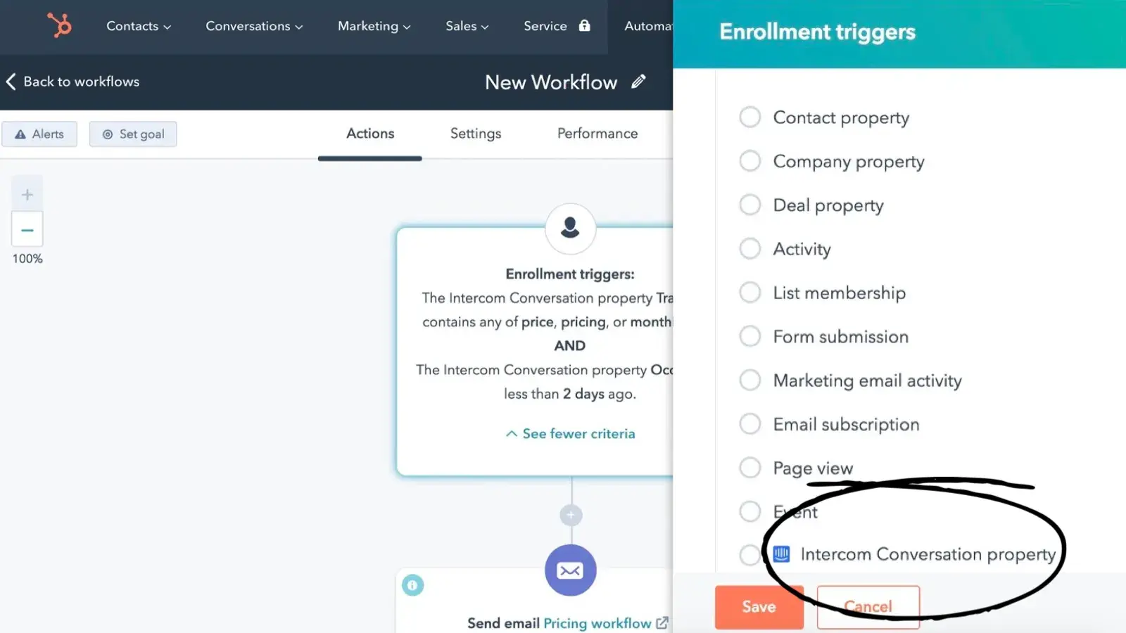 Intercom can connect with HubSpot as a CRM integration platform.