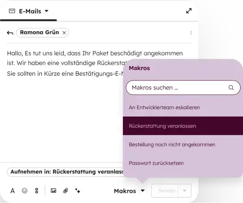 Jetzt für E-Mails verfügbar. Steuern Sie mit Stunden- und Prozentlimits, wann und wo der Agent arbeitet.