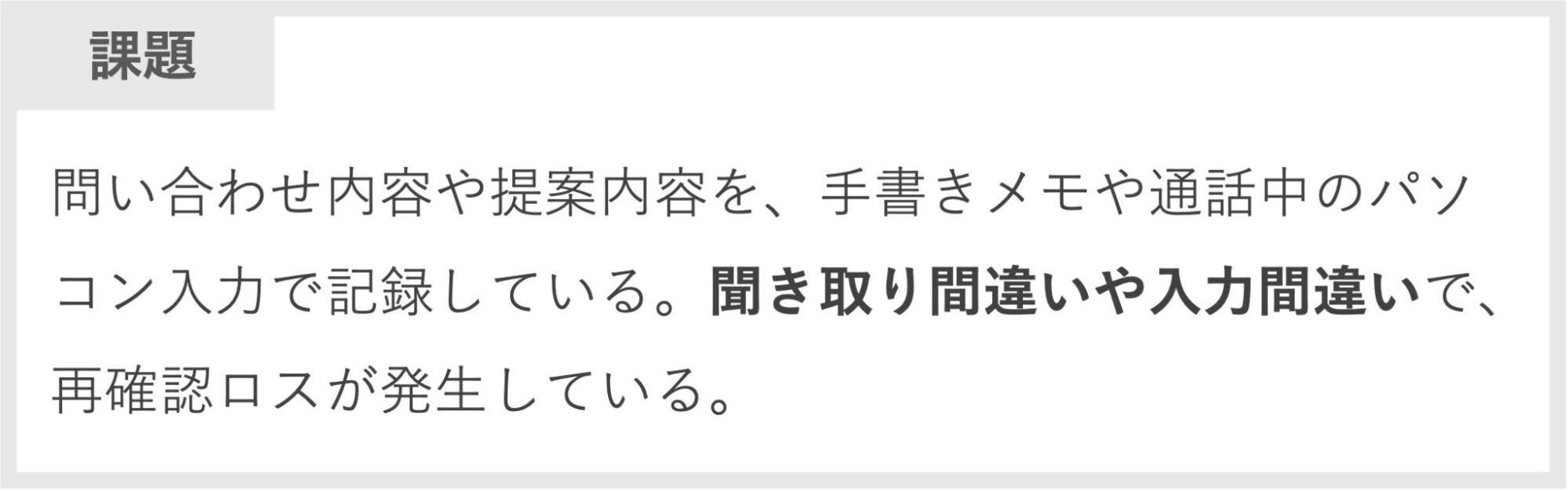 電話対応の課題