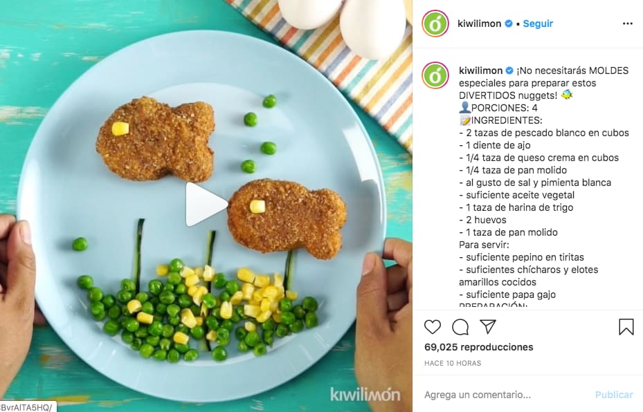 Marketing en Instagram: ejemplo de publicación de @kiwilimon