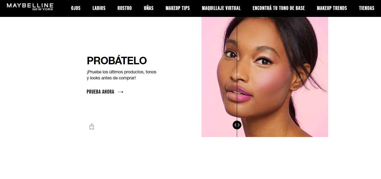 Maybelline, ejemplo de contenido inteligente