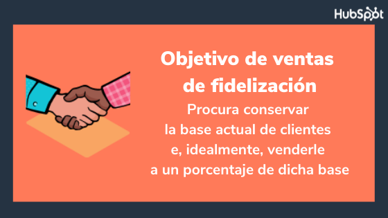 Objetivo de ventas de fidelización
