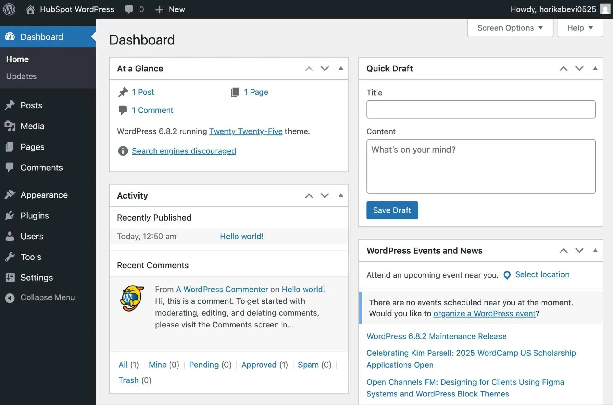 what is wordpress, word press interface