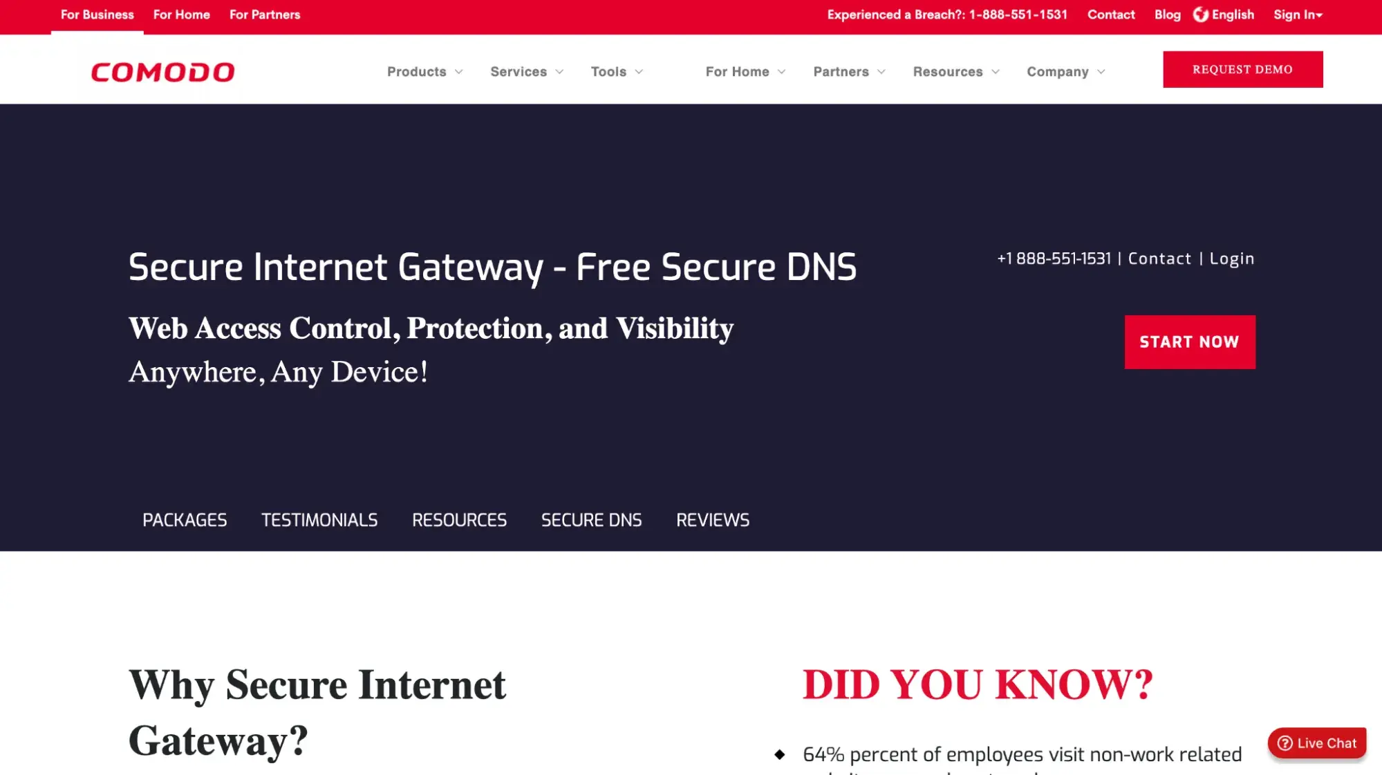 dns server: comodo secure dns
