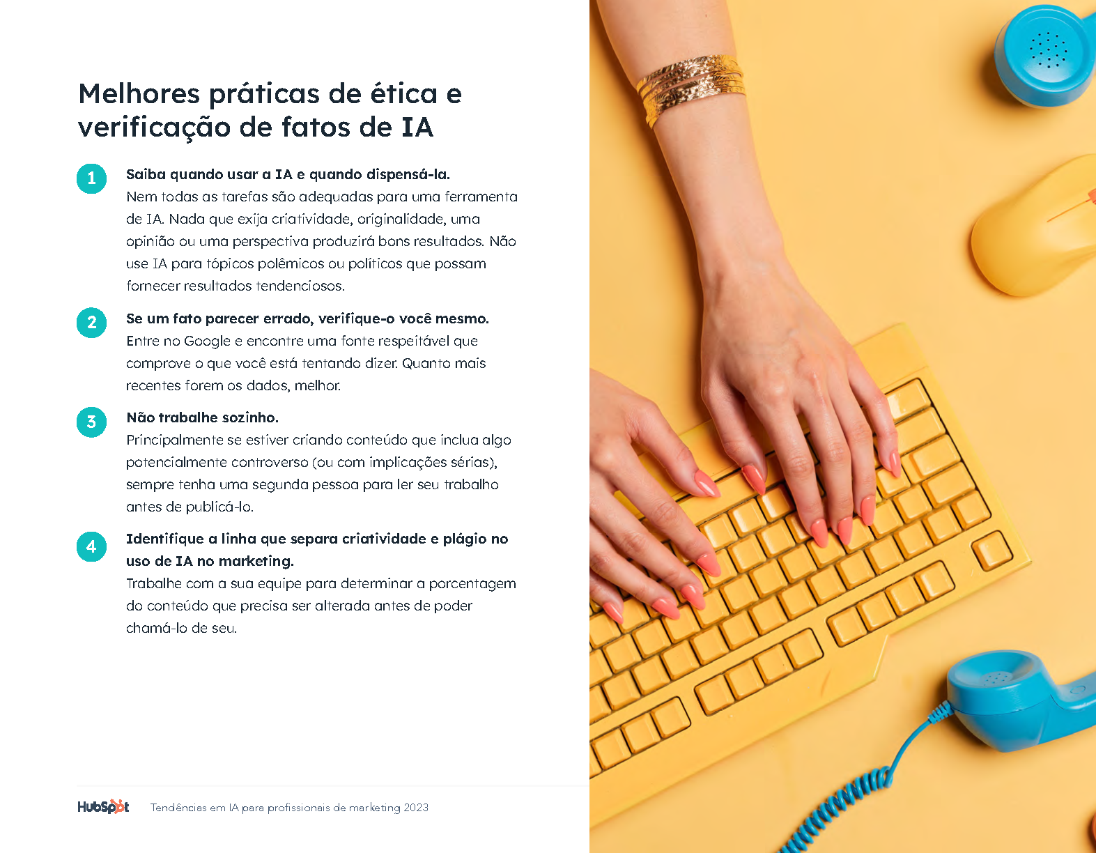 Página de visualização de Tendências em IA