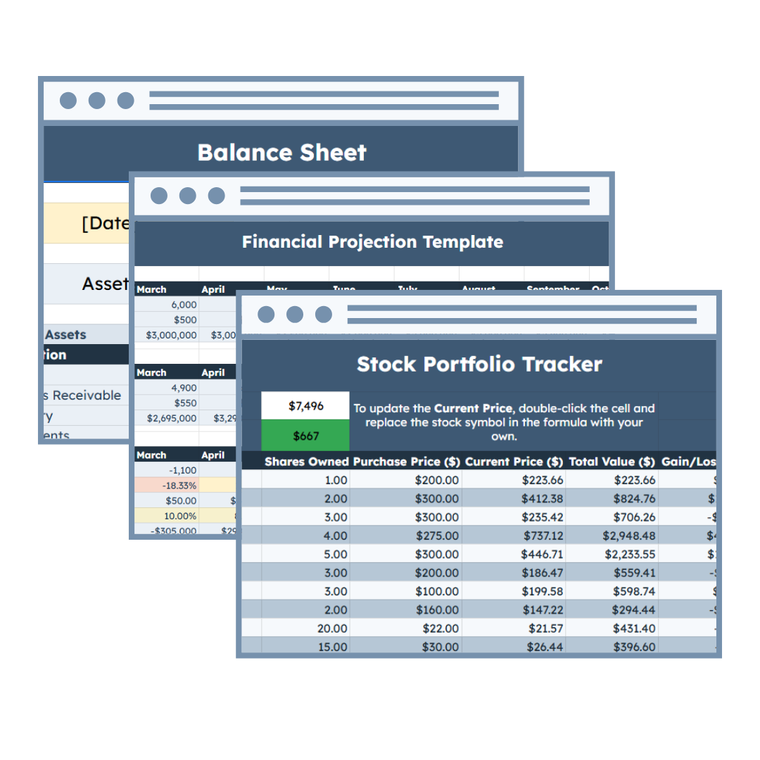 Page 1 - Financial Planning Templates
