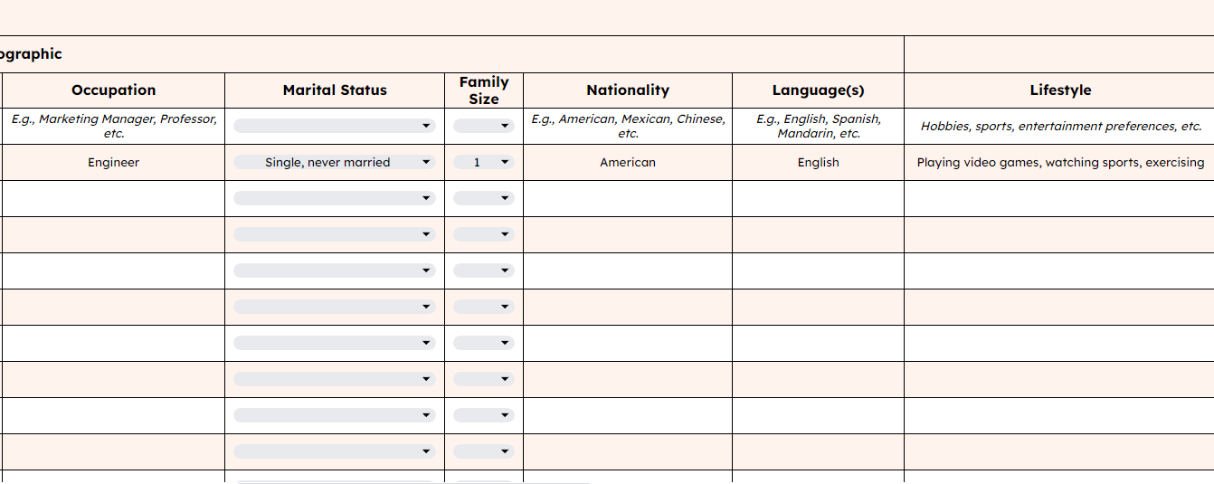 Page 2 - Customer Segmentation Templates