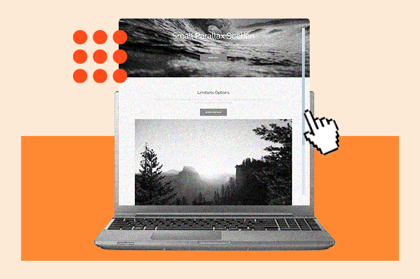 Site owner downloading free parallax wordpress theme