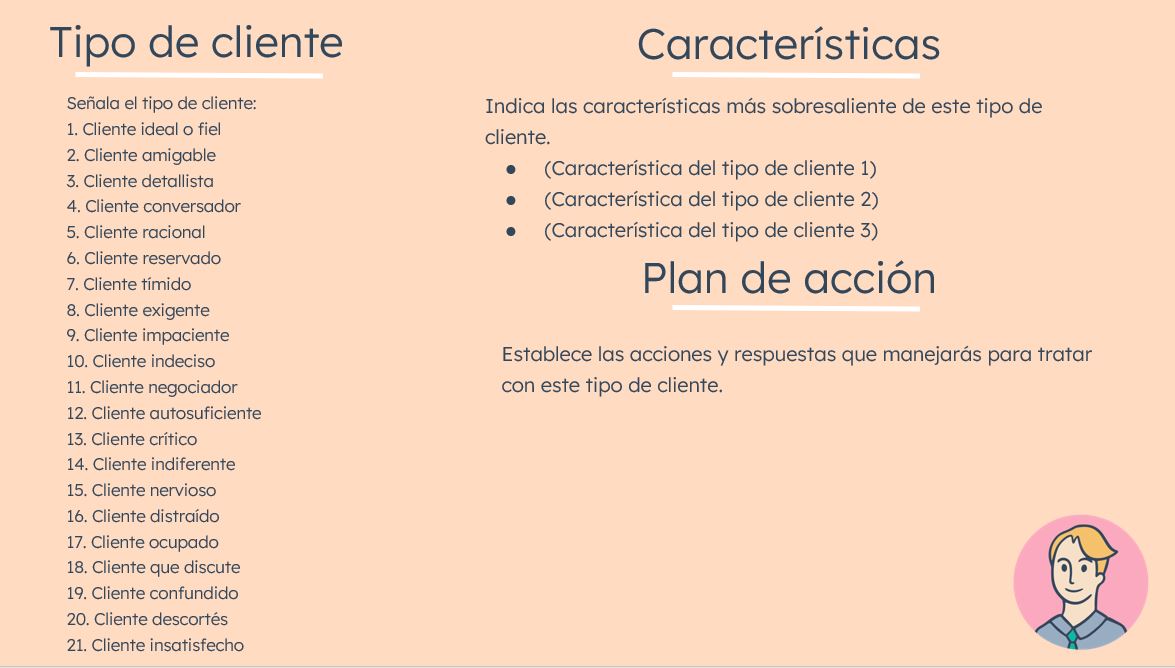 Plantilla tipo de cliente 2
