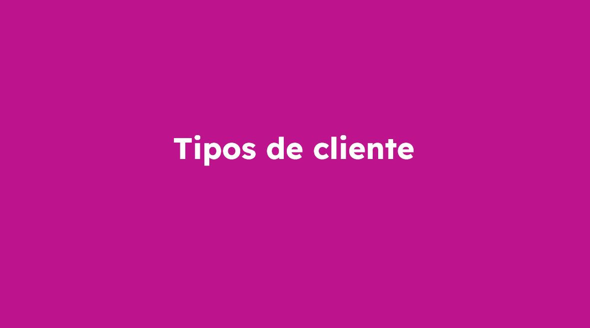Plantilla tipo de cliente