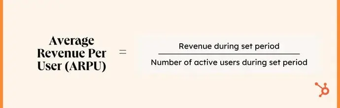 saas sales metrics, average revenue per user arpu