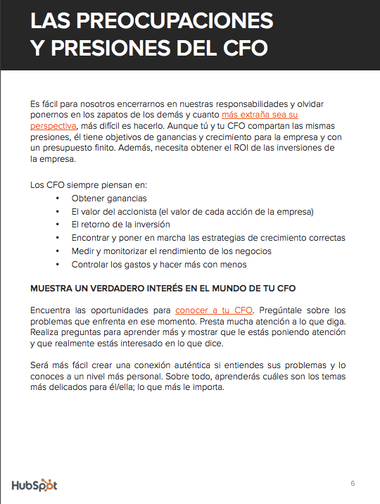 Cómo vender inbound marketing al director financiero 