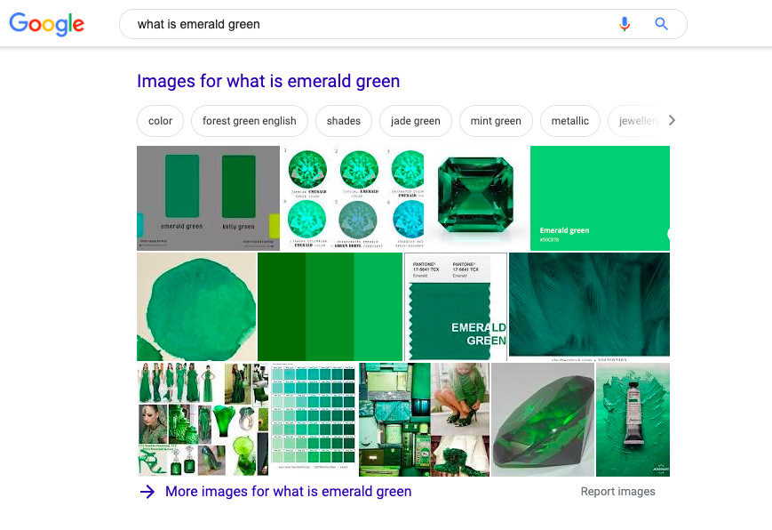 Google-Suchergebnisse für „what is emerald green“ 