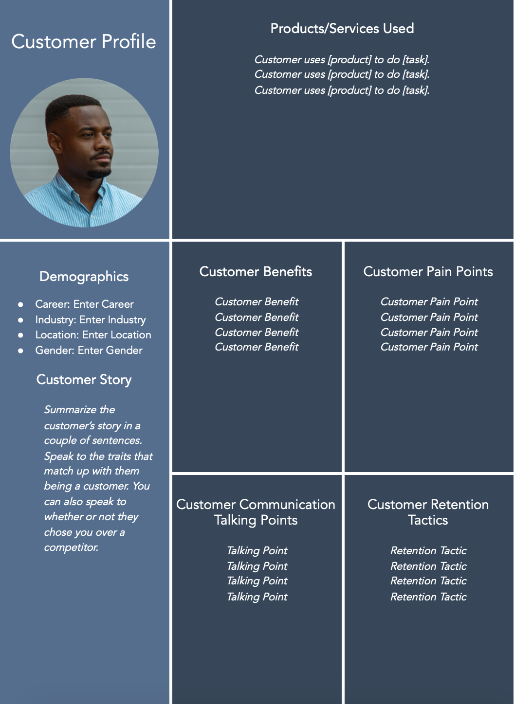 customer profile template microsoft word