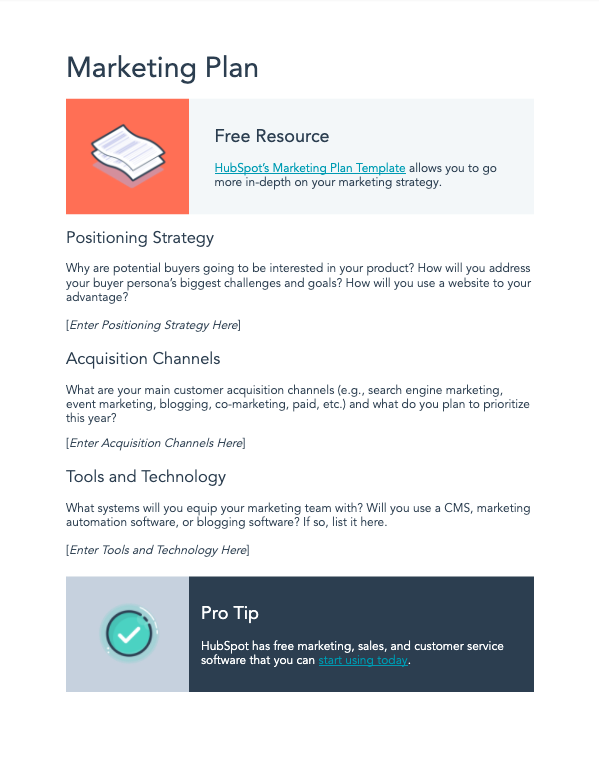 business marketing plan