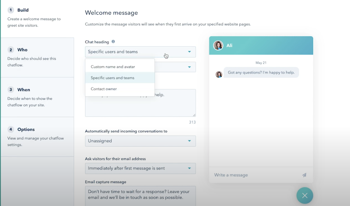 Chatflow HubSpot gratis