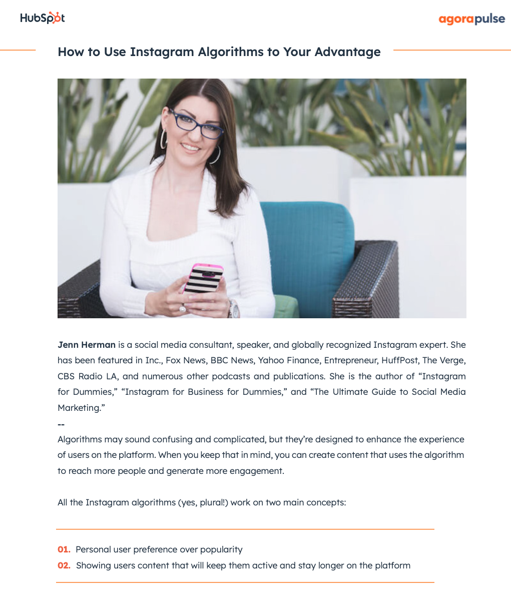 Instagram expert Jenn Herman