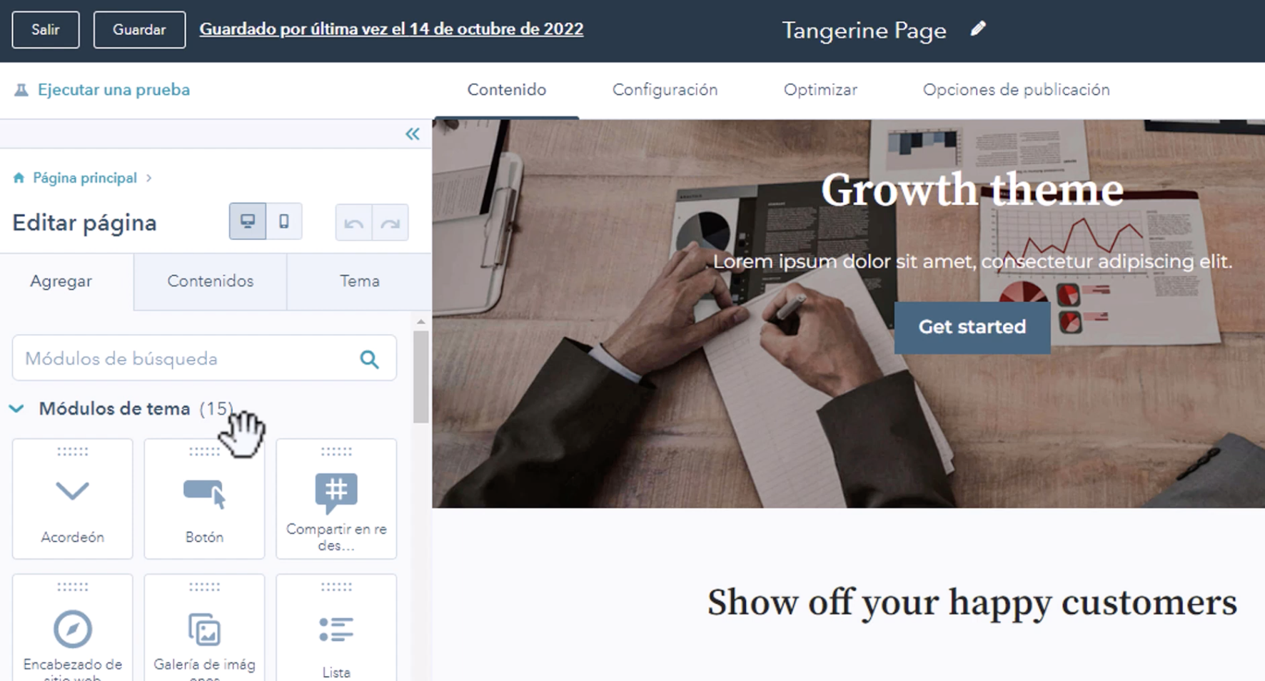 Drag-and-drop CMS Hub