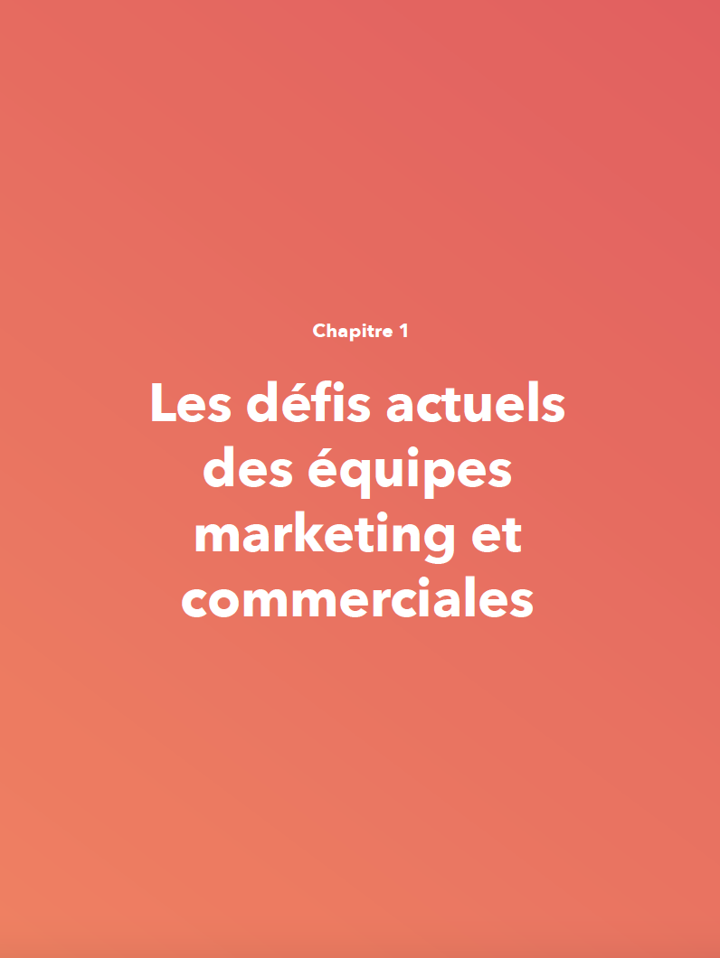 Défis des équipes marketing et commerciales