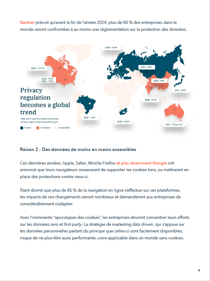 Croissance et vie privée - carte