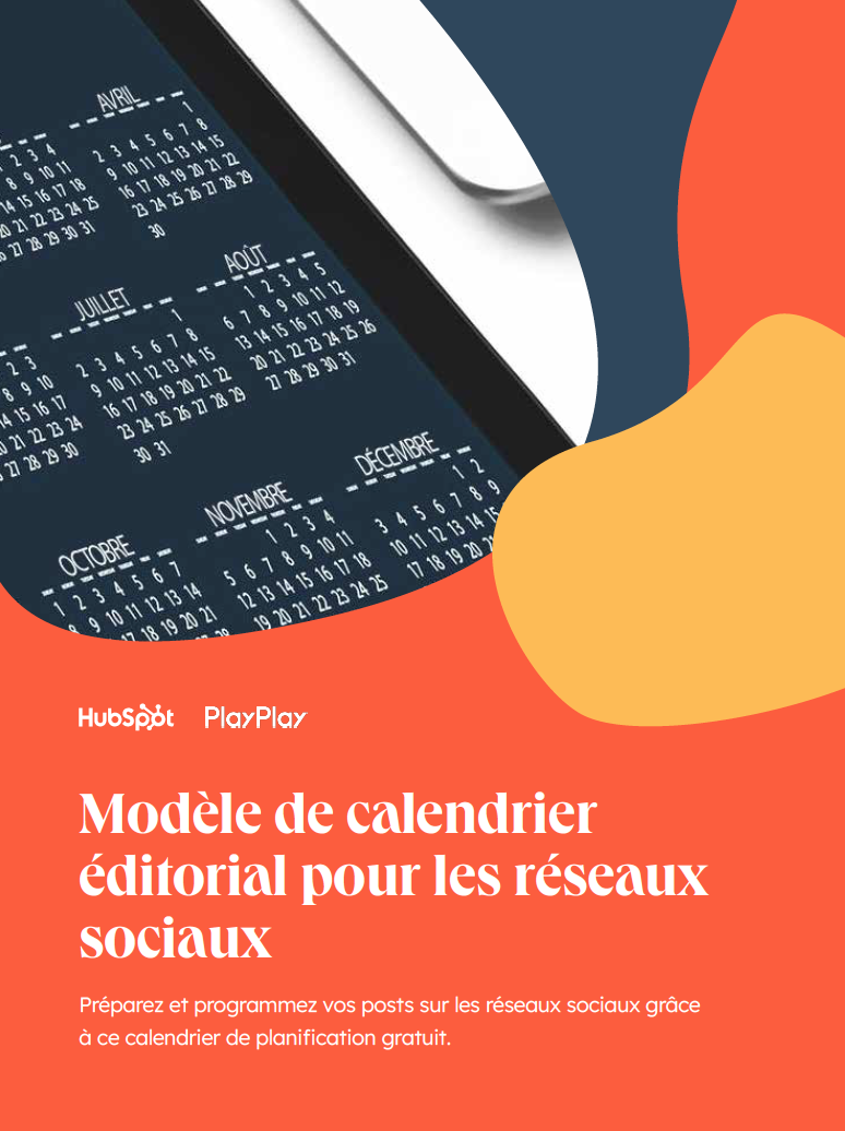 Modèle de calendrier edito