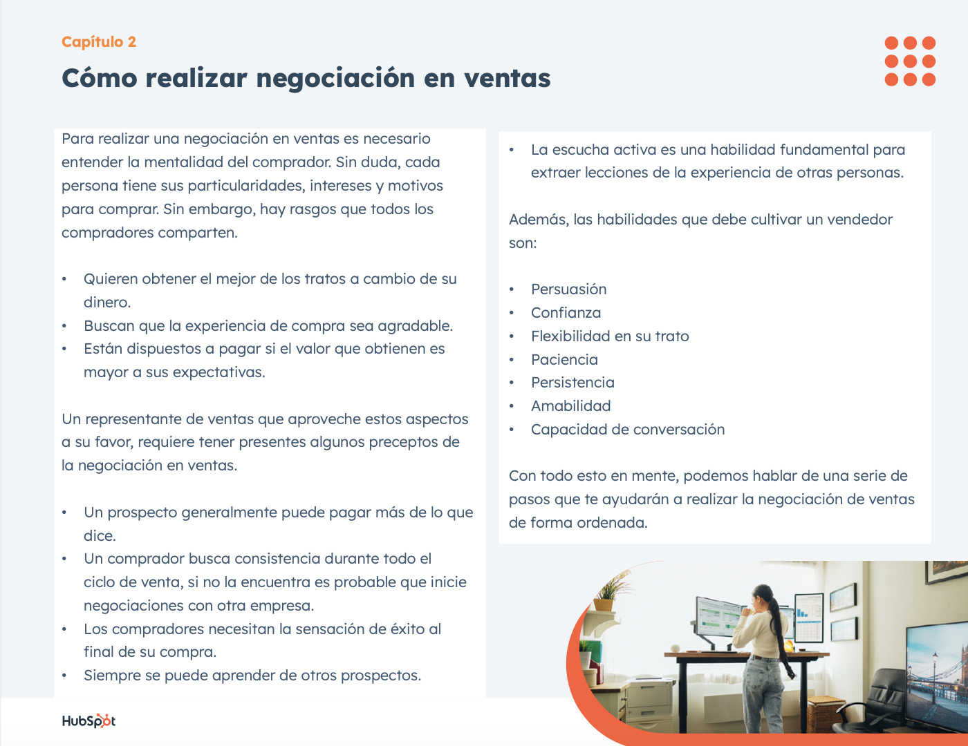 Guía sobre negociaciones en venta