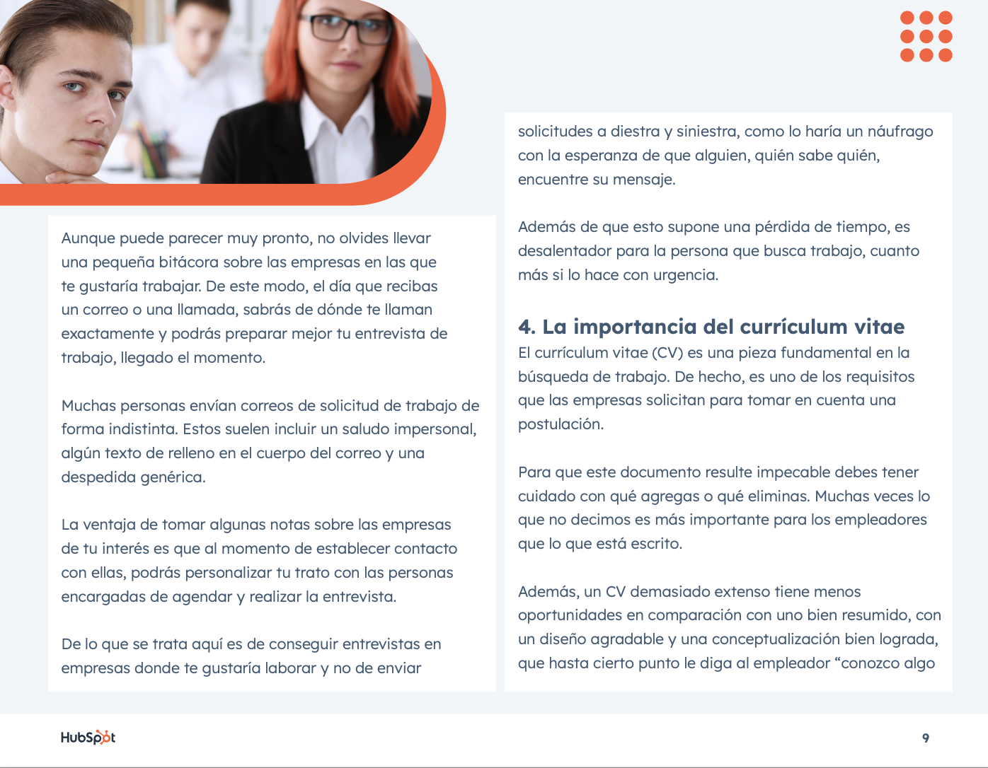 Kit para conseguir entrevista de trabajo