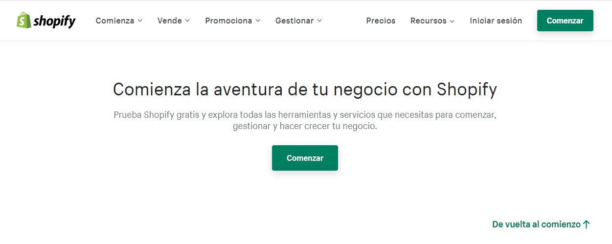 Shopify, ejemplo de contenido inteligente