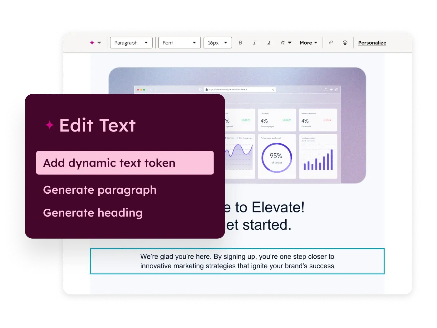 Marketing Hub- Email Dynamic Text Token